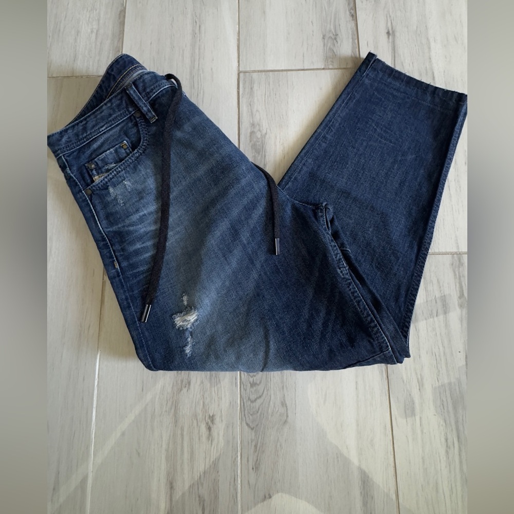 Diesel Trucker Distressed Jeans W30 L32 Dark Wash - Picture 4 of 7